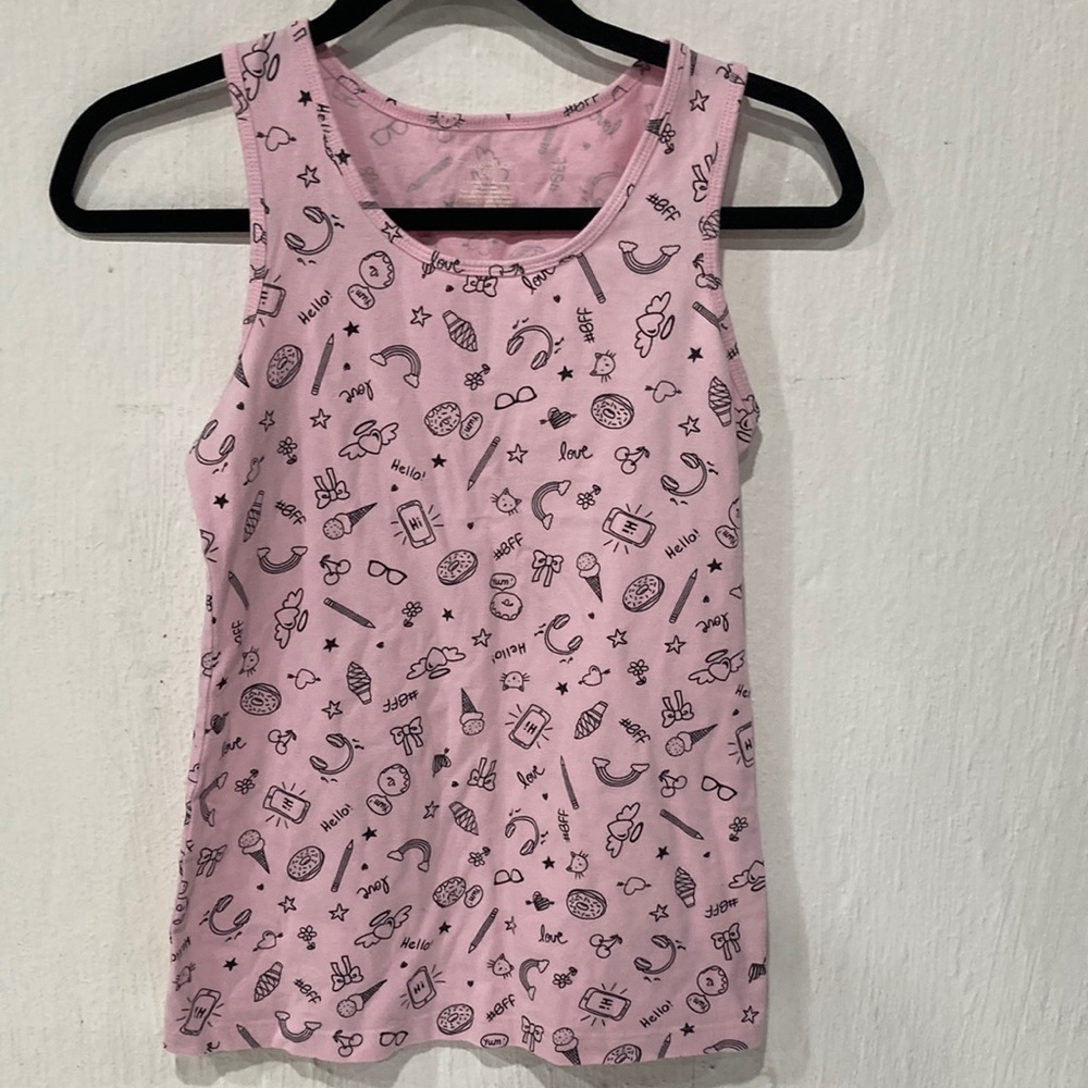 Miss Attitude, girls size 14 pink shirt fun design